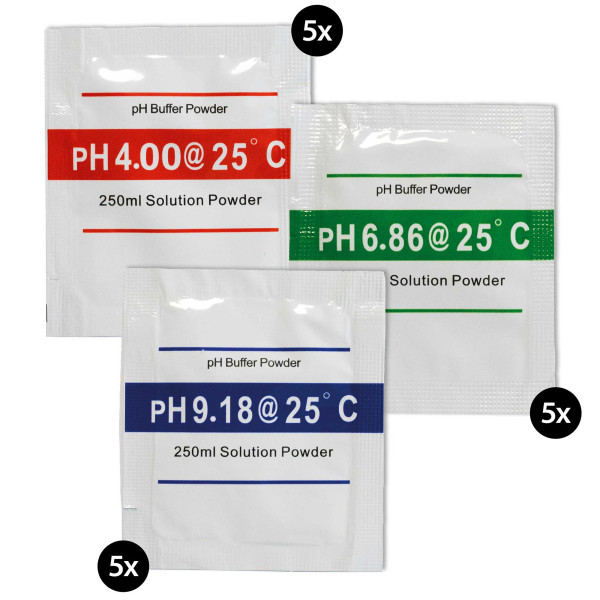 ARKA | pH - Messgerät Kalibirierset 5x 3 Stück