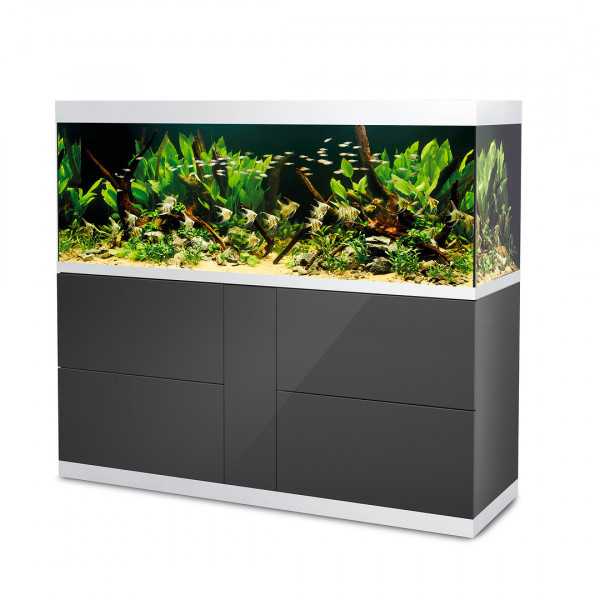Oase HighLine Optiwhite 600 | Set aus Aquarium und Unterschrank