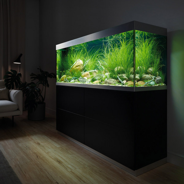Oase HighLine Optiwhite 400 | Set aus Aquarium und Unterschrank