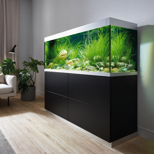 Oase HighLine Optiwhite 400 | Set aus Aquarium und Unterschrank