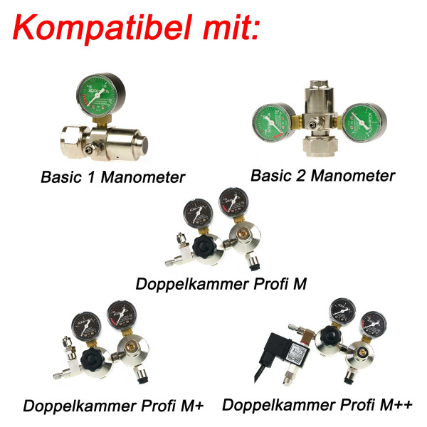 CO2 Dichtung für Aqua Noa Mehrweg-Druckminderer | 2er Pack Kompatibilität