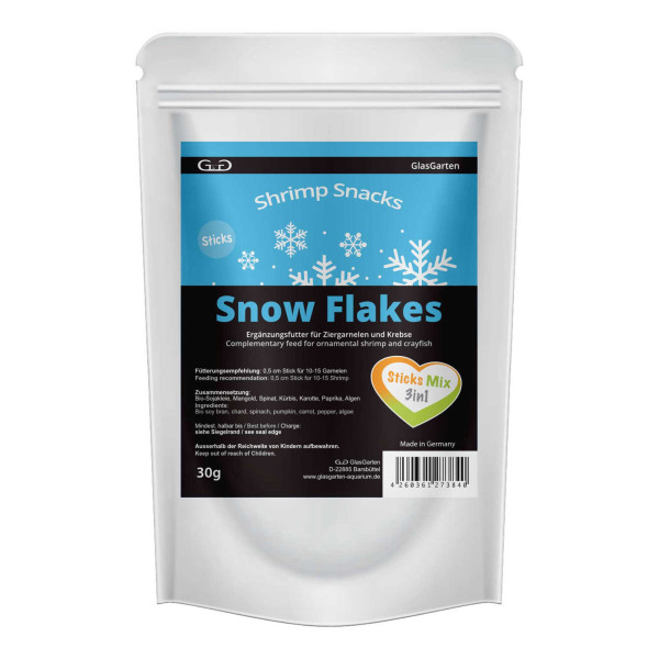 GlasGarten – Shrimp Snacks Snow Flakes Sticks Mix 3in1