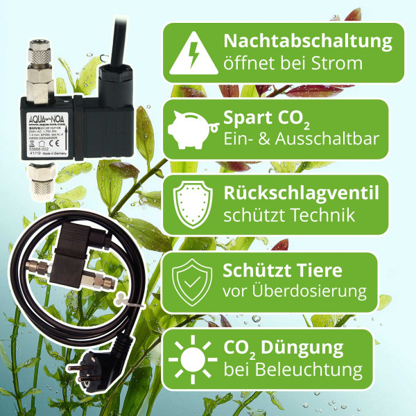 CO2 Anlage Sodastream mit Nachtabschaltung und Magetventil