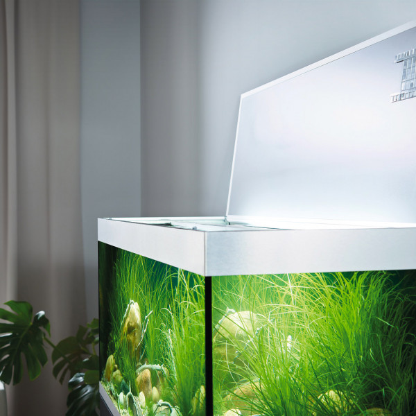 Oase HighLine Optiwhite 400 | Set aus Aquarium und Unterschrank