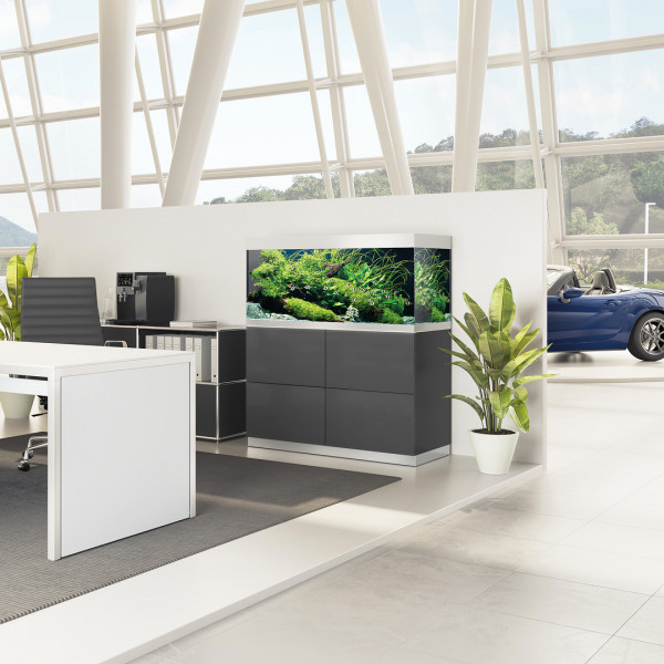 Oase HighLine Optiwhite 300 | Set aus Aquarium und Unterschrank