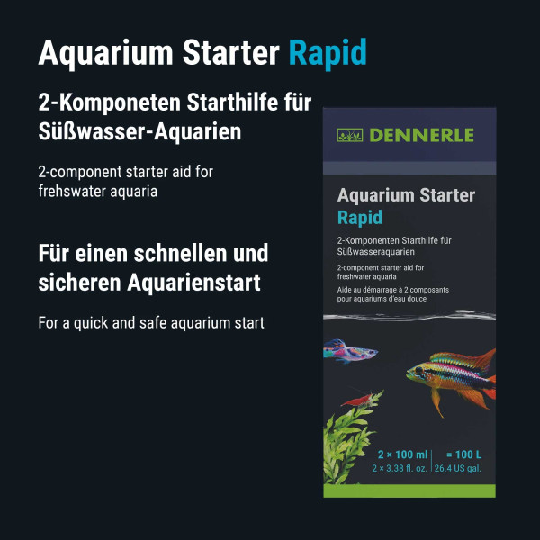 Dennerle Aquarium Starter Rapid - 2x100ml - Anwendung