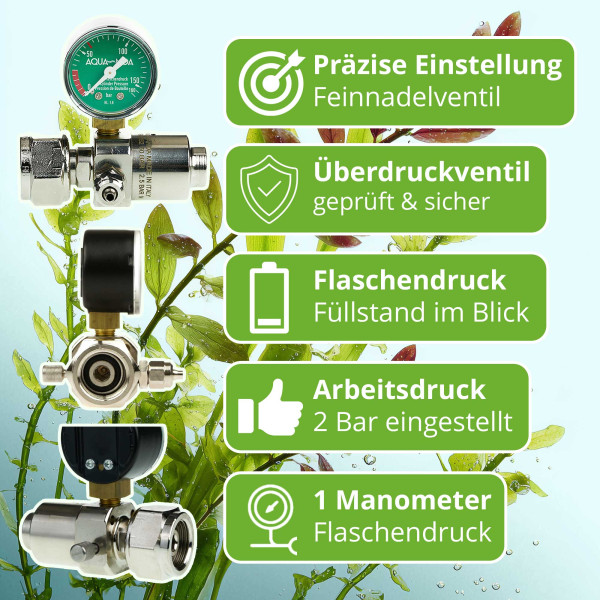 CO2 Anlage Premium mit Adapter für Sodastream | 250 - 600 Liter