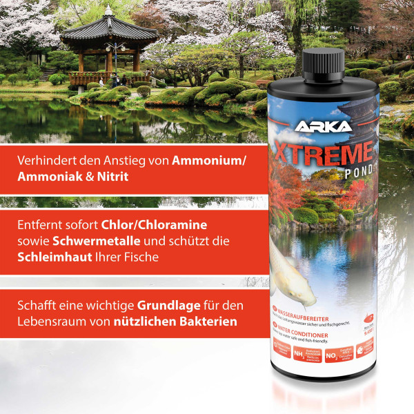 ARKA TEICH Xtreme Wasseraufbereiter und Schwermetallentferner für deinen Teich