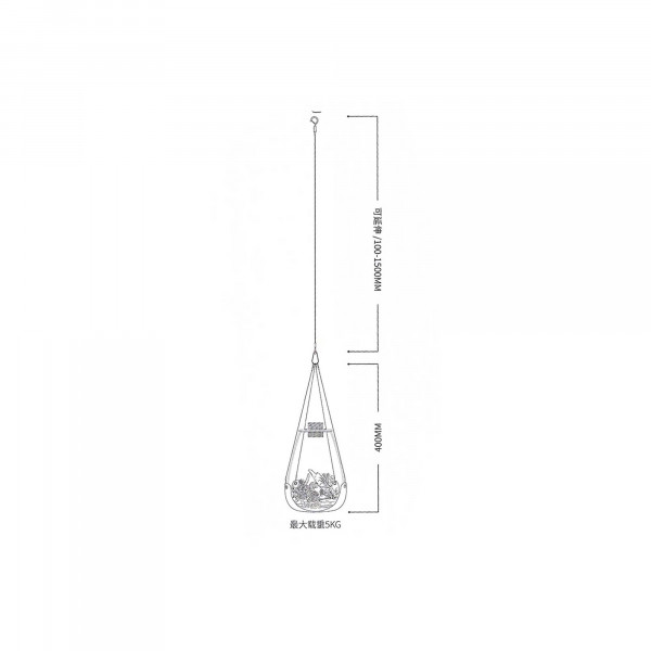 Bioloark Aufhängung für Bio Bottle SD | Mini Terrarium