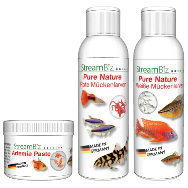 StreamBiz Favoriten-Set | Mückenlarven & Artemia für Zierfische