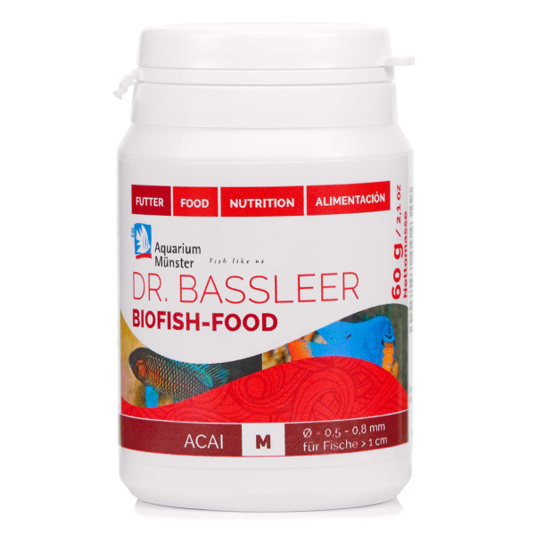 Aquarium Münster Dr. Bassleer BIOFISH FOOD Acai 60g M