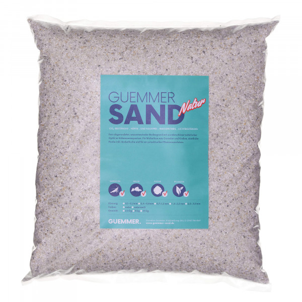 Guemmer-Sand naturweiß | natürlicher Aquariumsand