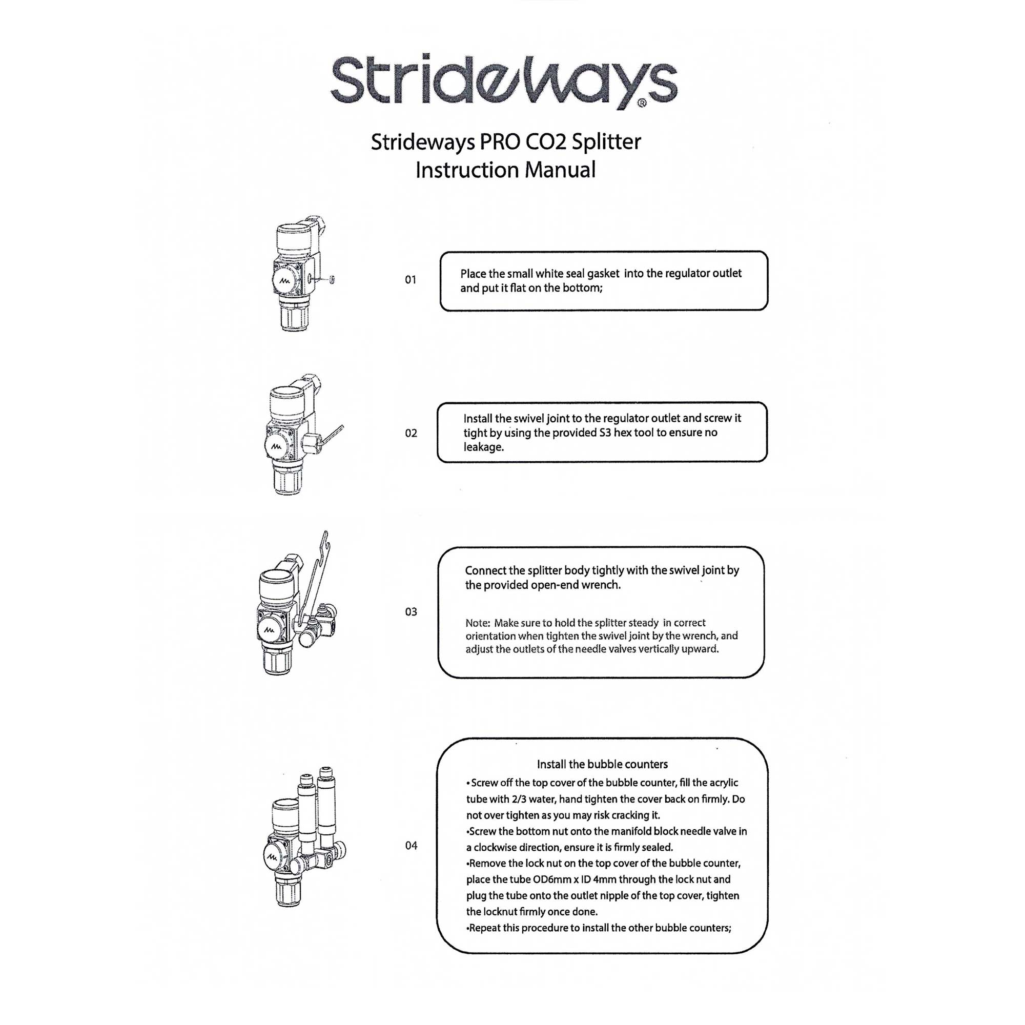 Strideways CO2 Splitter Manual
