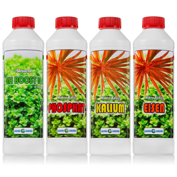 Aqua Rebell GH Boost N + P + K + Eisen | Aquascaping Dünger Set inkl. Dosierpumpen