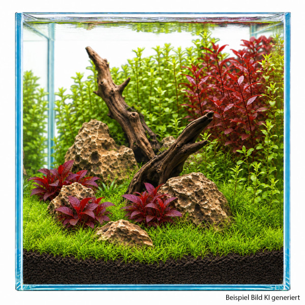 Aquascape Pflanzenset Rot-Grün klein Ansicht rechts