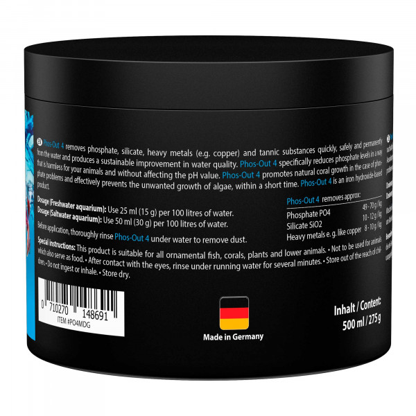 ARKA Phos-Out 4 Granulat | Phosphatentferner 275g 500ml