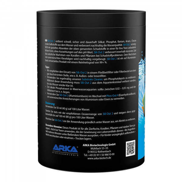 ARKA Sili-Out 2 | Silikatentferner Inhalt Anleitung