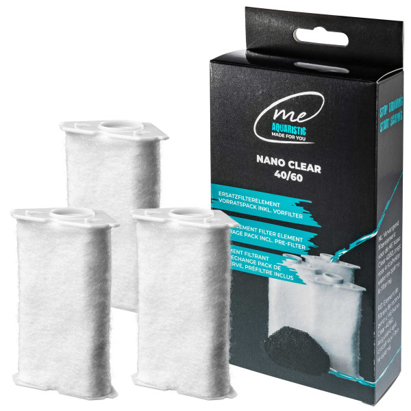 Me Nano Clear Eckfilter 3er Pack Kartusche 40/60