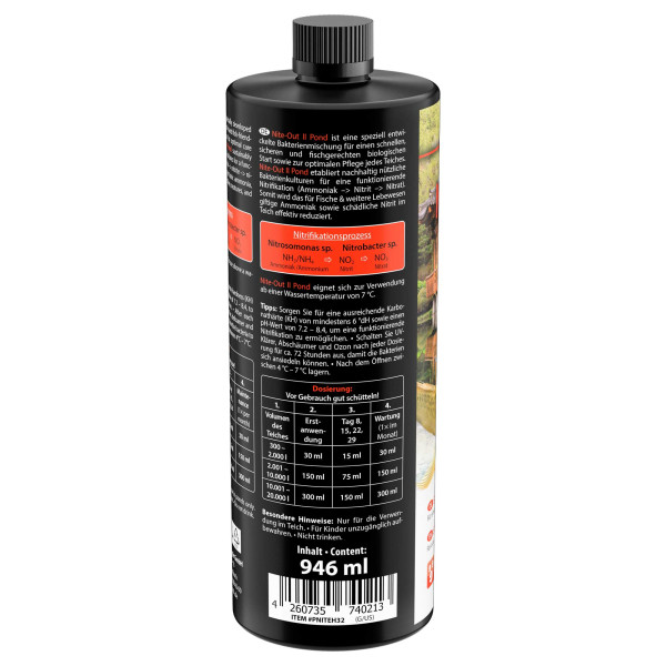 ARKA TEICH Nite-Out II | Starterbakterien 946l Liter für Teich