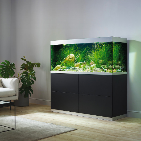 Oase HighLine Optiwhite 400 | Set aus Aquarium und Unterschrank