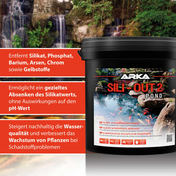ARKA TEICH Sili-Out 2 | Silikatentferner 13,5kg 20Liter