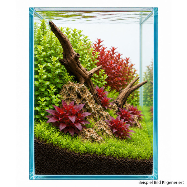 Aquascape Pflanzenset Rot-Grün groß Ansicht links