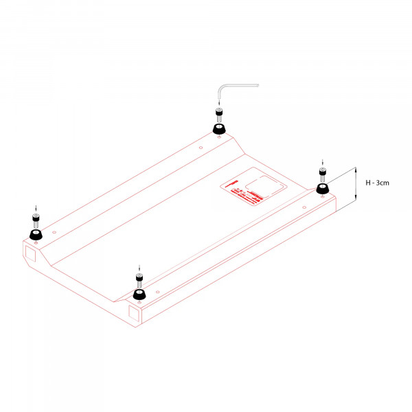 Skylight Hyperbar Rubber Stand