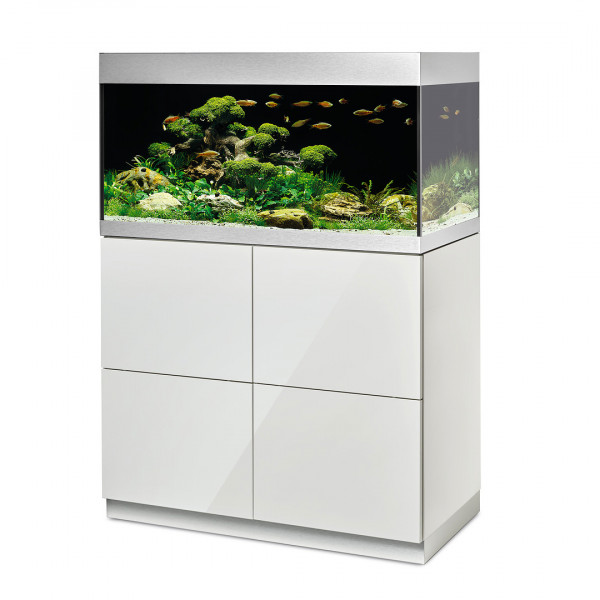 Oase HighLine Optiwhite 200 | Set aus Aquarium und Unterschrank