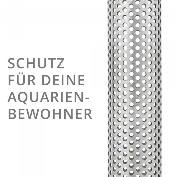 Mini Edelstahl Filter Ein-/Auslauf Set Ansaugschutz