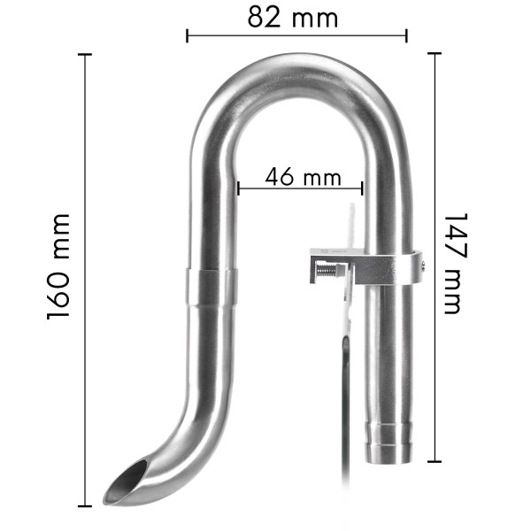 USCAPE Mini Edelstahl Filter Ein-/Auslauf Set | Inflow-Outflow
