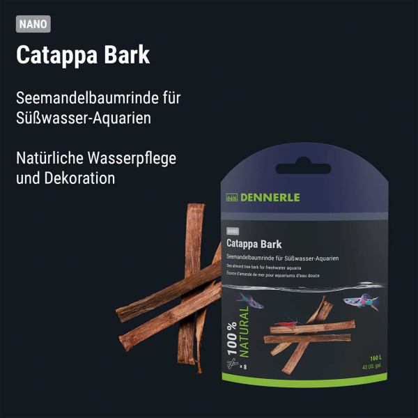 Dennerle Nano Catappa Bark | Seemandelbaumrinde - 8 Stück