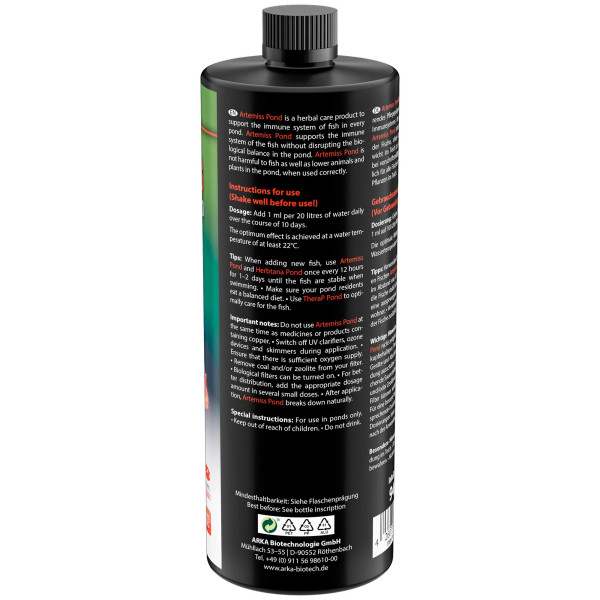 ARKA TEICH Artemiss | Fischpflege auf Kräuterbasis