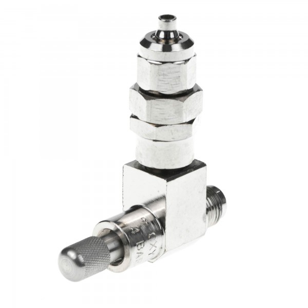 Feinnadelventil mit Gewinde und Rückschlagventil