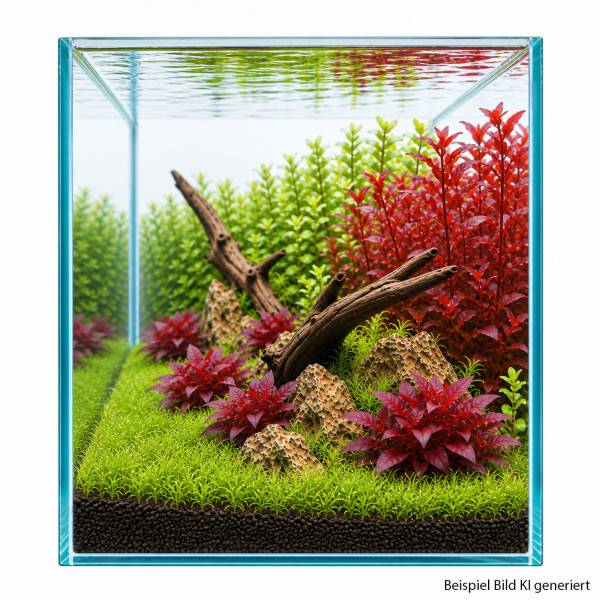 Aquascape Pflanzenset Rot-Grün sehr groß Ansicht rechts