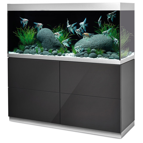 Oase HighLine Optiwhite 400 | Set aus Aquarium und Unterschrank