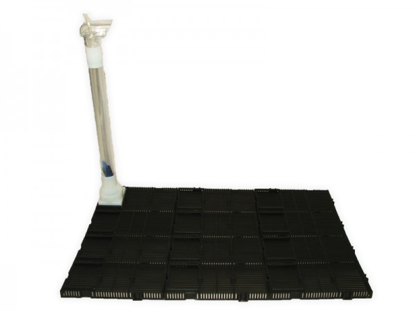 Bodenfilter 40 Platten 14 x 7 cm mit 2 Steigrohren