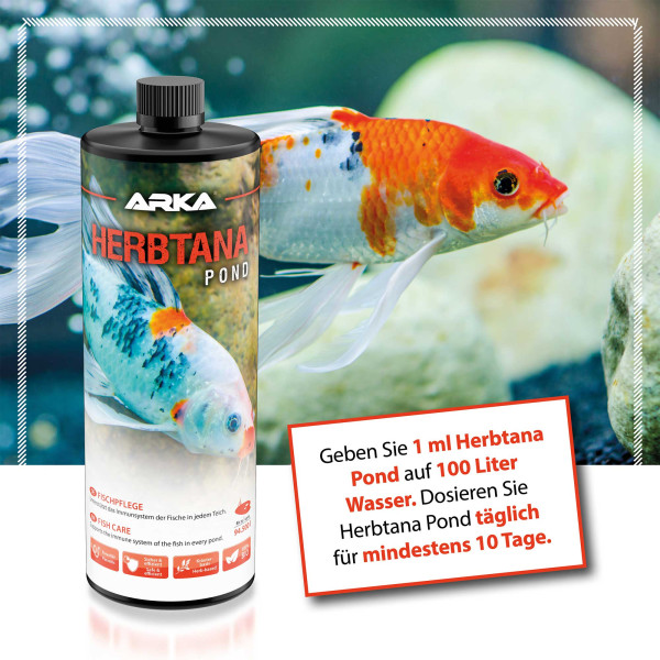 ARKA TEICH Herbtana | Fischpflege auf Kräuterbasis