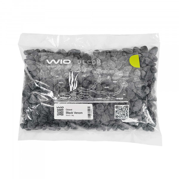 Wio Black Venom Gravel Aquariumkies S