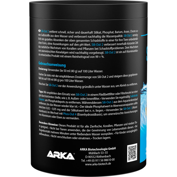 ARKA Sili-Out 2 | Silikatentferner 700g Anleitung