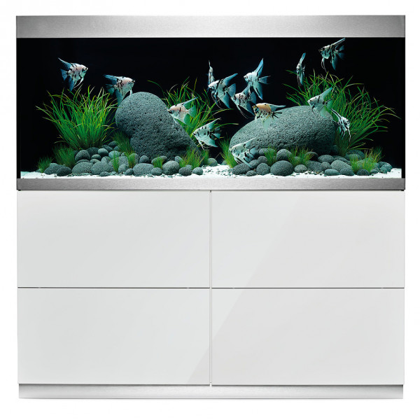 Oase HighLine Optiwhite 400 | Set aus Aquarium und Unterschrank
