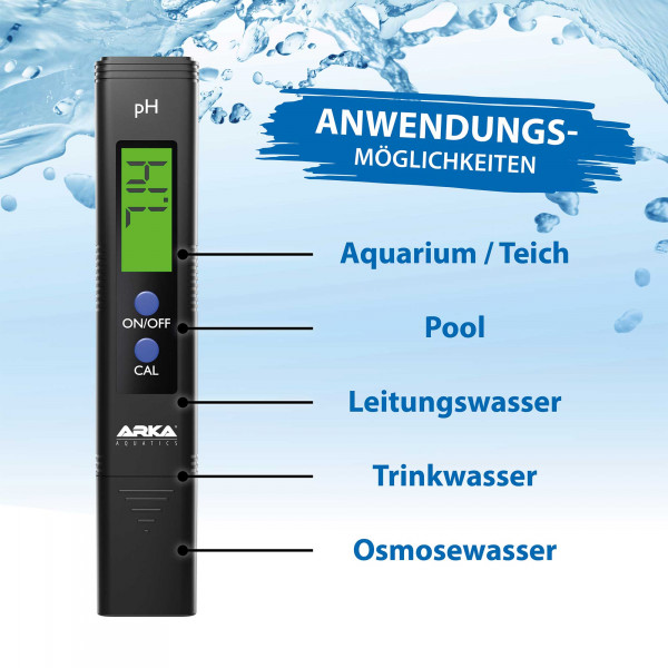 ARKA pH-Meter / pH-Messgerät Anwendungsbereiche