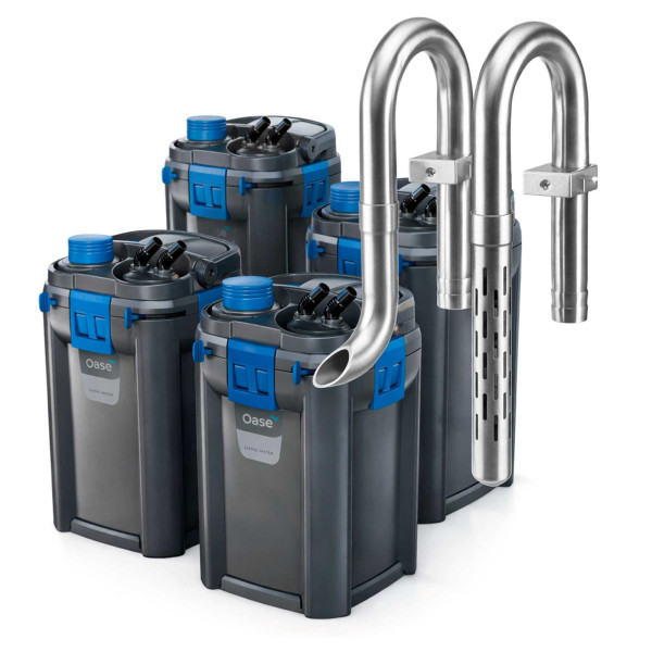 Oase BioMaster/ Bio Master Thermo inkl. USCAPE Inflow & Outflow Edelstahl