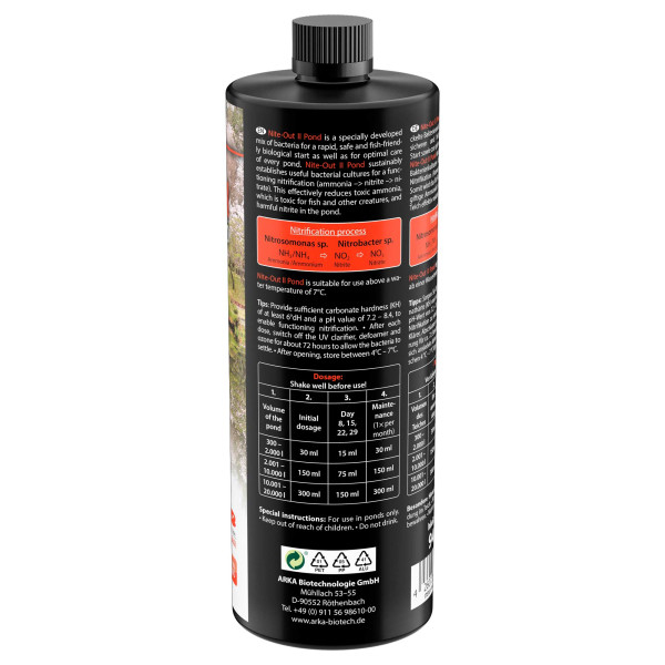 ARKA TEICH Nite-Out II | Starterbakterien 946l Liter für Teich