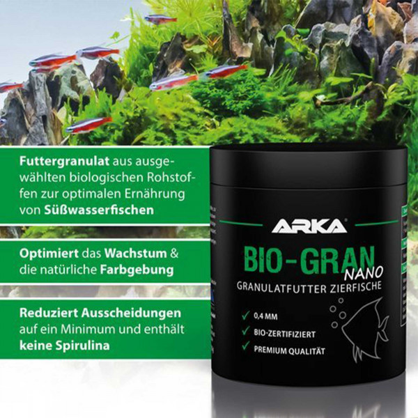 ARKA BIO-GRAN Kombi-Set: Hauptfutter für Zierfische & Nano-Fische