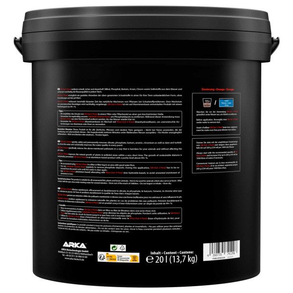 ARKA TEICH Sili-Out 2 | Silikatentferner 13,5kg 20Liter