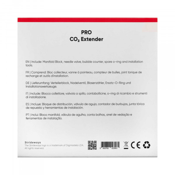 Strideways PRO PLUS CO2 Druckminderer - Extender Set