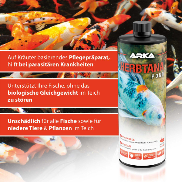 ARKA TEICH Herbtana | Fischpflege auf Kräuterbasis
