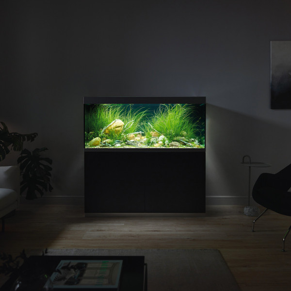 Oase HighLine Optiwhite 400 | Set aus Aquarium und Unterschrank